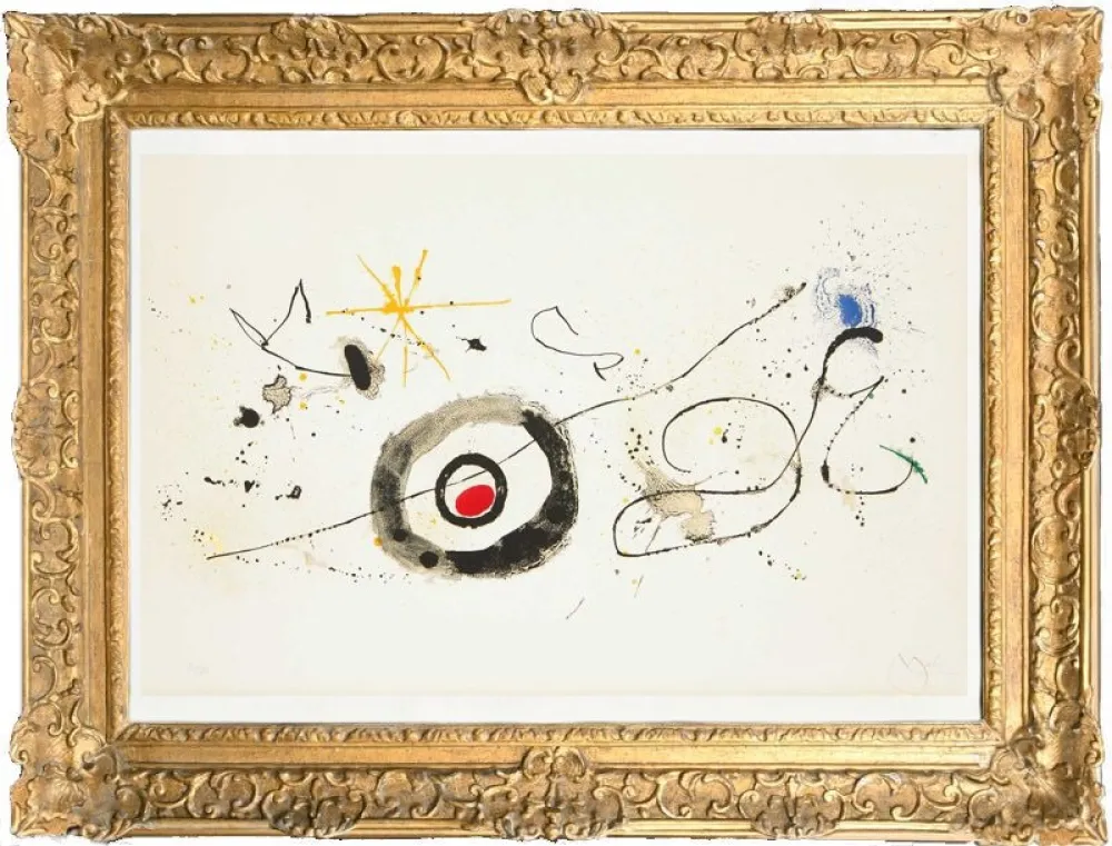 Litografia Miró - La traversée du miroir