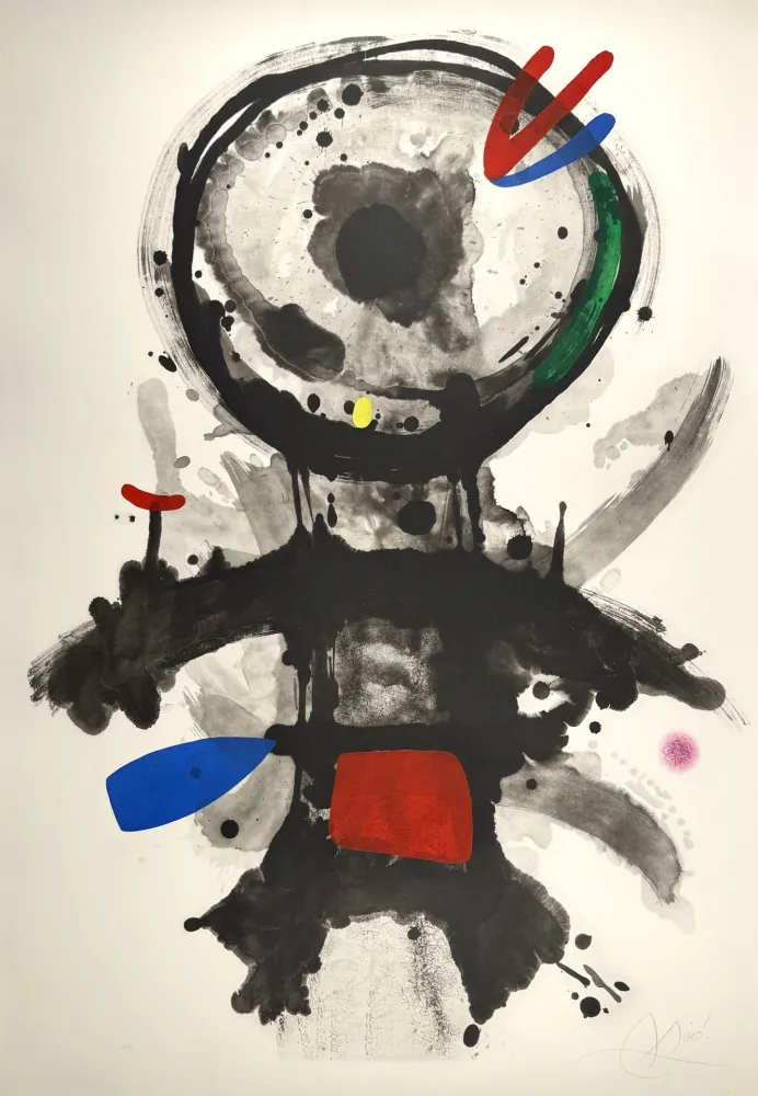 Água-Tinta Miró -  L'Ange criblé 