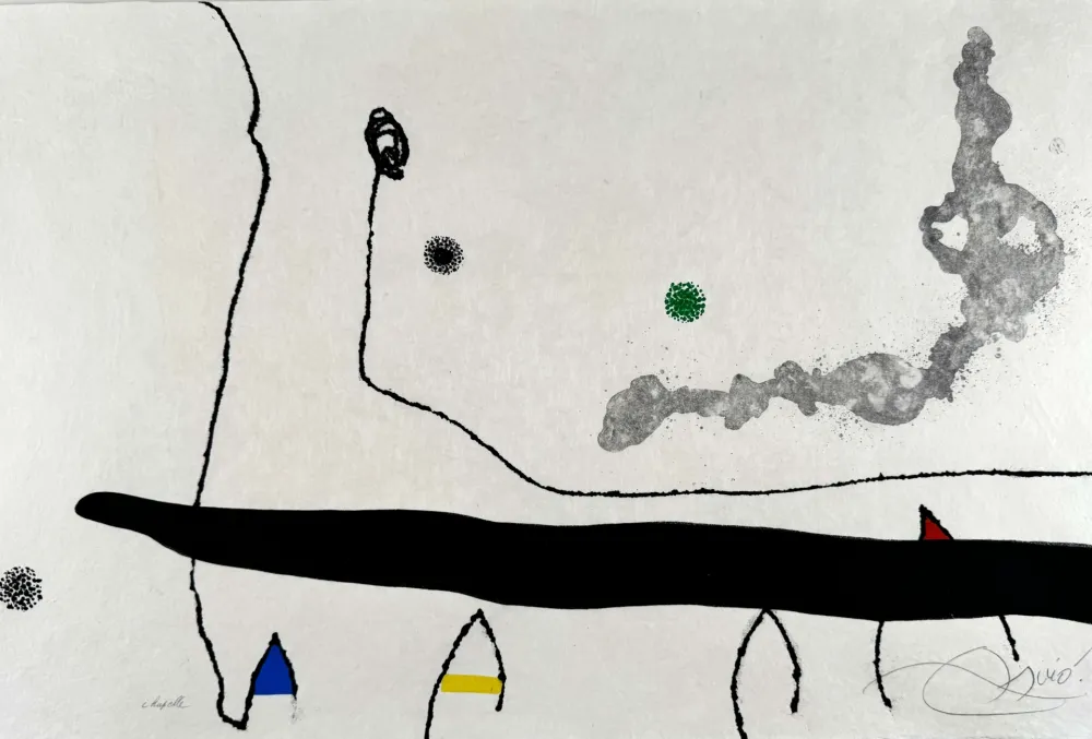 Água-Forte E Água-Tinta Miró - Le marteau sans maître (planche XXIII) 