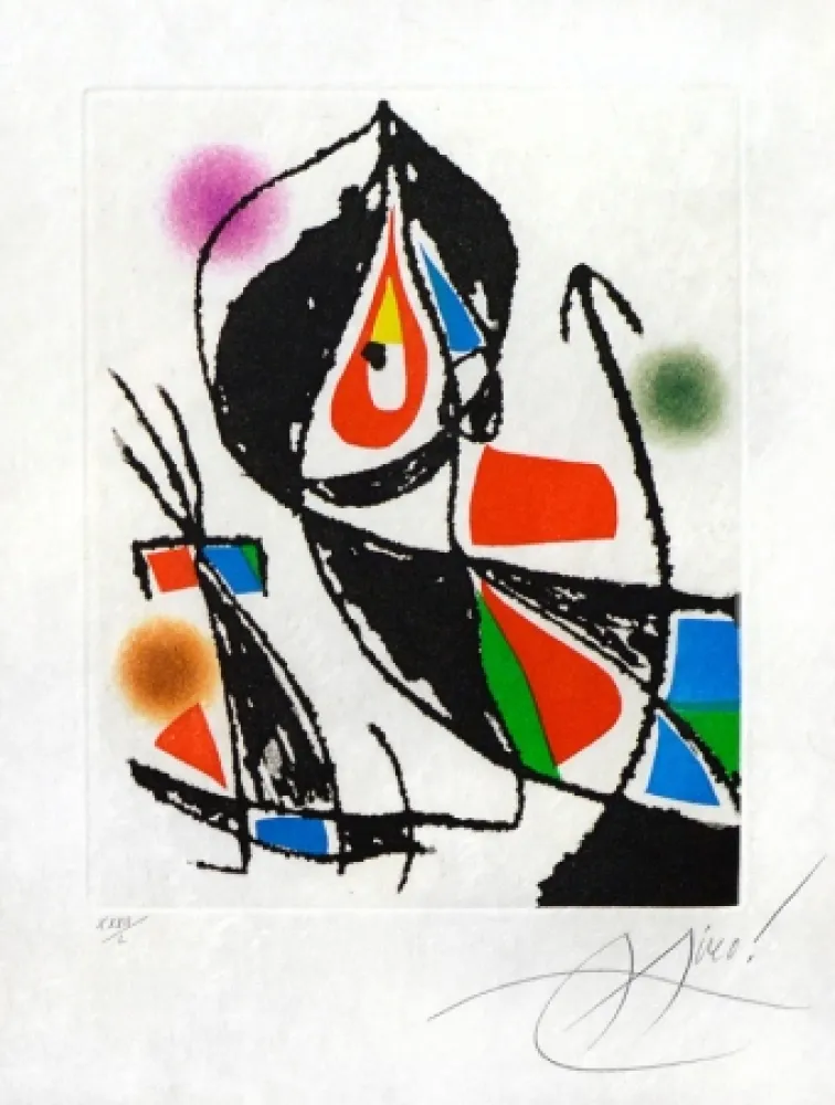 Água-Forte E Água-Tinta Miró - Le Marteau Sans Maitre XXI (The Hammer Without a Master XXI), 1976
