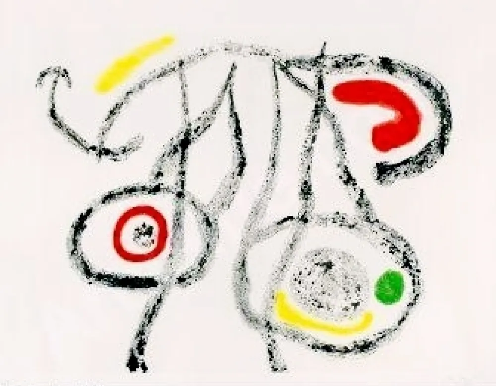 Gravura Miró - Le porteur d'eau