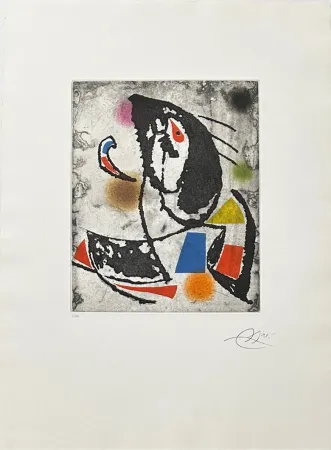 Gravura Miró - Les montagnards