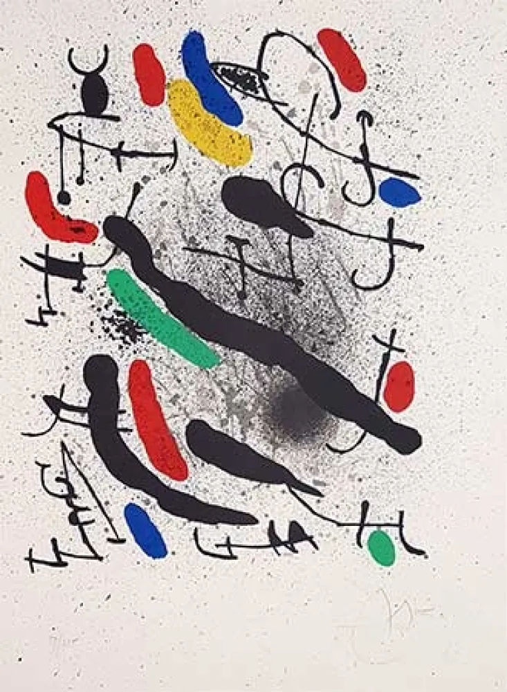 Litografia Miró - Liberté des libertés