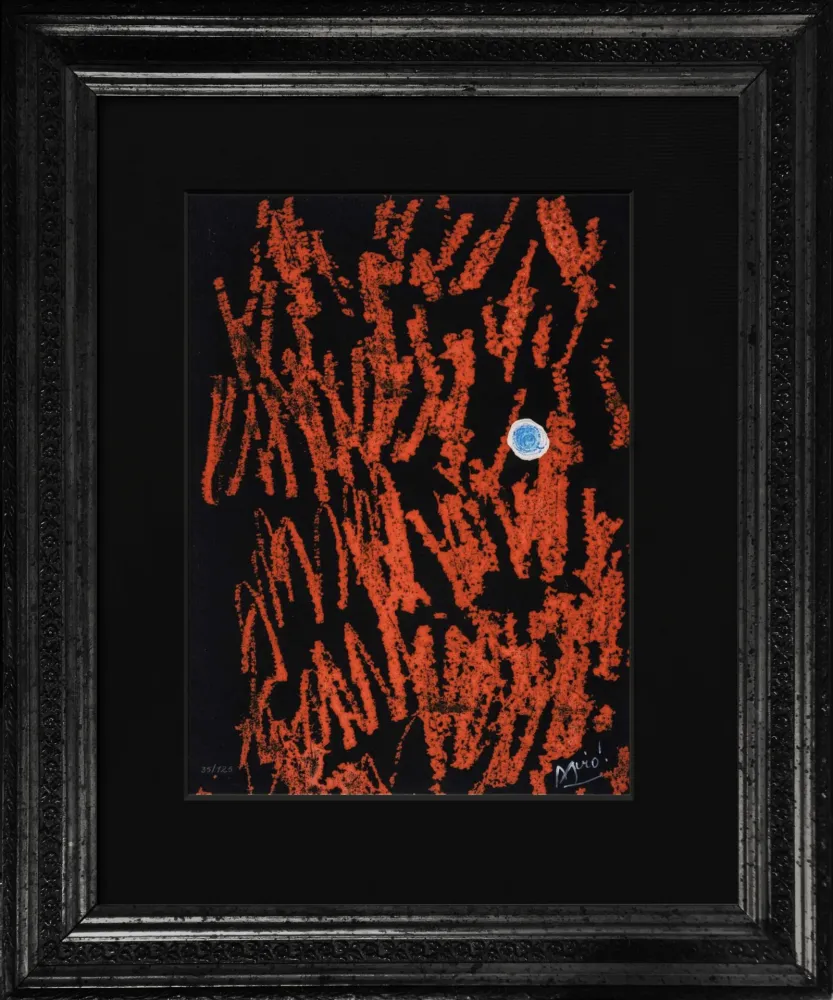 Água-Forte E Água-Tinta Miró - Liberté des Libertés (Original Gravure with drawing)