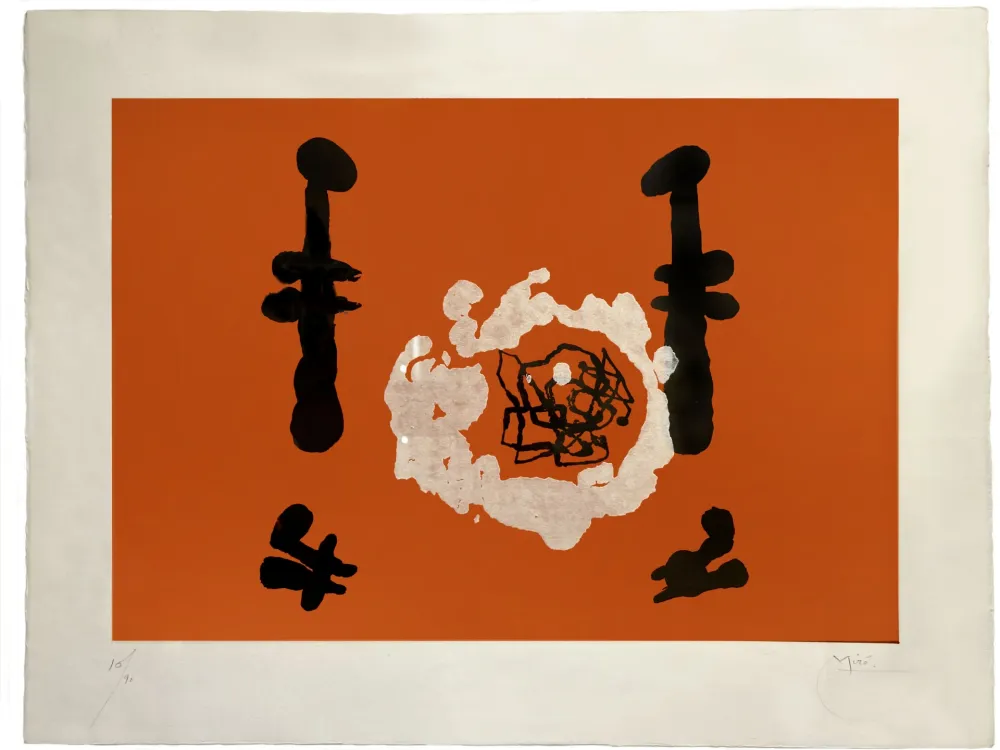 Água-Tinta Miró - 'L'Invention du feu'
