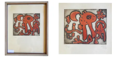 Gravura Miró - (M. Leiris, The Prints of Joan Miró). 