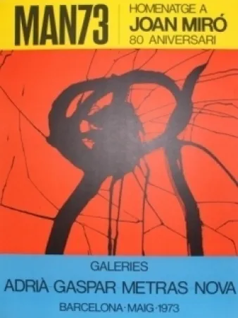 Litografia Miró - MAN 73 