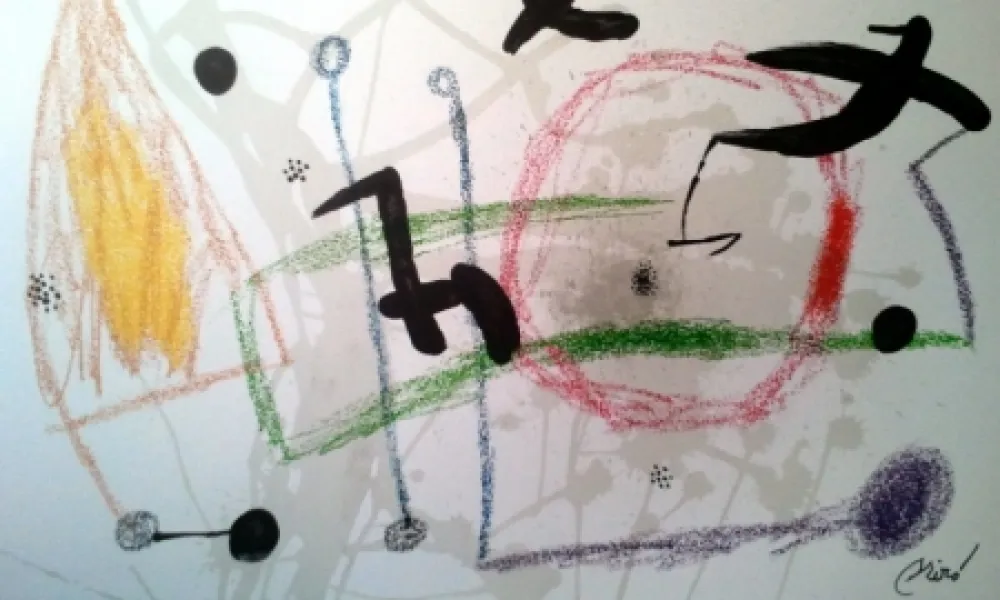 Litografia Miró - MARAVILLAS CON VARIACIONES ACROSTICAS