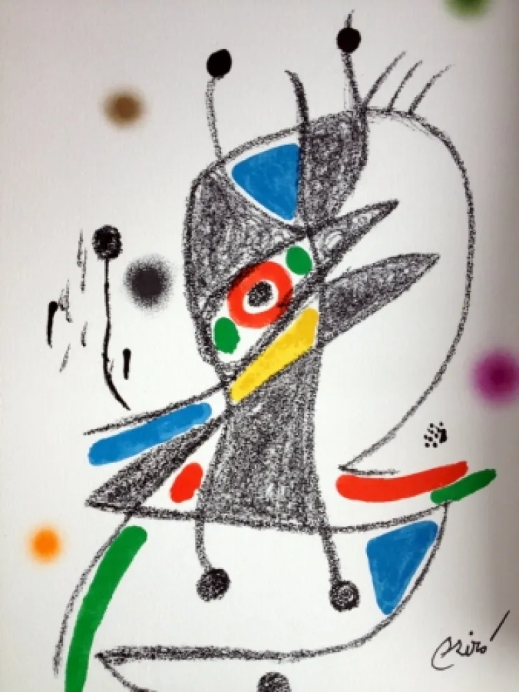 Litografia Miró - MARAVILLAS CON VARIACIONES ACROSTICAS