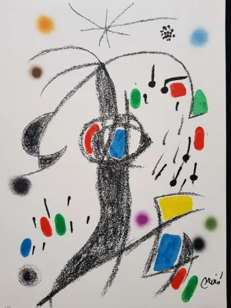 Litografia Miró - Maravillas con variaciones acrósticas en el jardín de Miró - 19