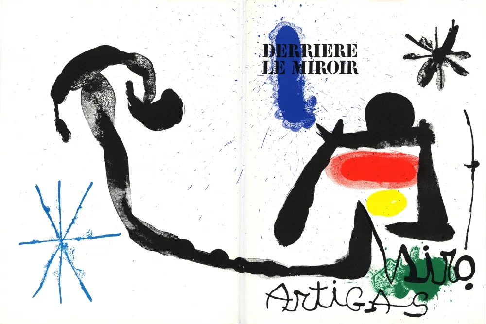 Livro Ilustrado Miró - MIRO - ARTIGAS, Terres de grand feu. Derrière le Miroir n° 139-140. Juin-Juillet 1963.