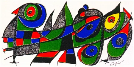 Litografia Miró - Miro Sculptor - Japan 