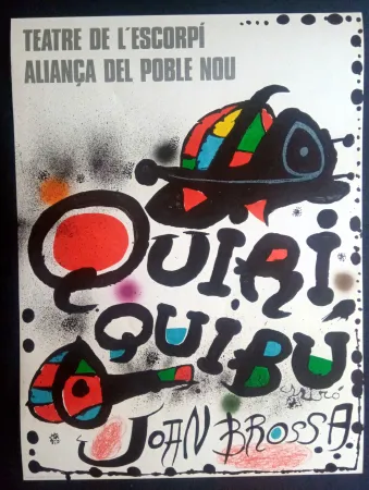 Cartaz Miró - Miró - Teatre de l'escorpi Quiri Quibu Joan Brossa 1976