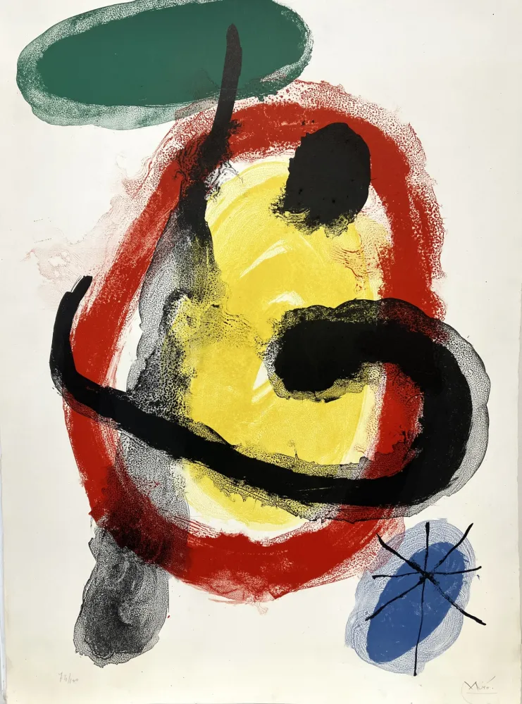 Litografia Miró - Peintures Murales, 1961