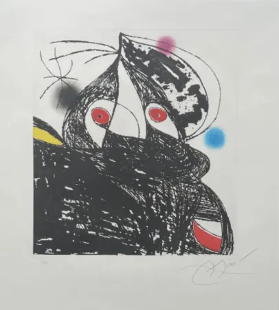 Água-Forte E Água-Tinta Miró - Personnage Romantique