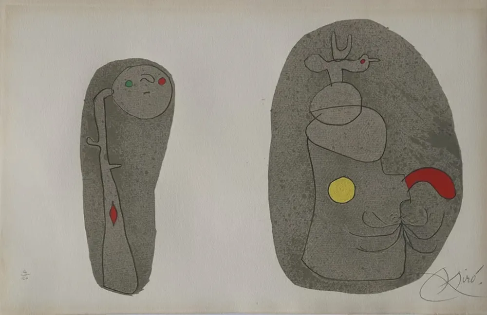 Litografia Miró - Pl.11 from L'enfance d'Ubu