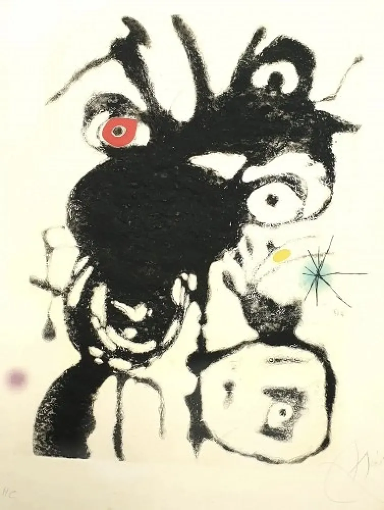Gravura Miró - Plate IV from Espriu