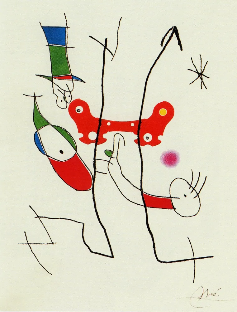 Gravura Miró - Plus beau cadeau 