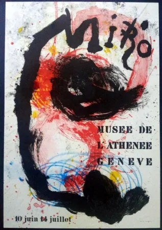 Cartaz Miró - Poster for exhibition at Musée de l'Athenée Geneva