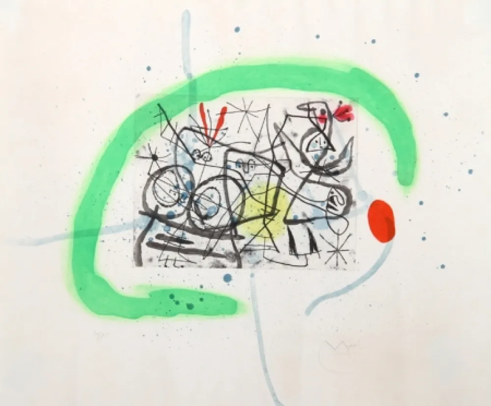 Água-Tinta Miró - Preparatifs d'Oiseau IV