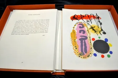 Livro Ilustrado Miró - René CHAR - Le monde de l'art n'est pas le monde du pardon,1974-Illustre par Picasso, Miro, Brauner, Giacometti...