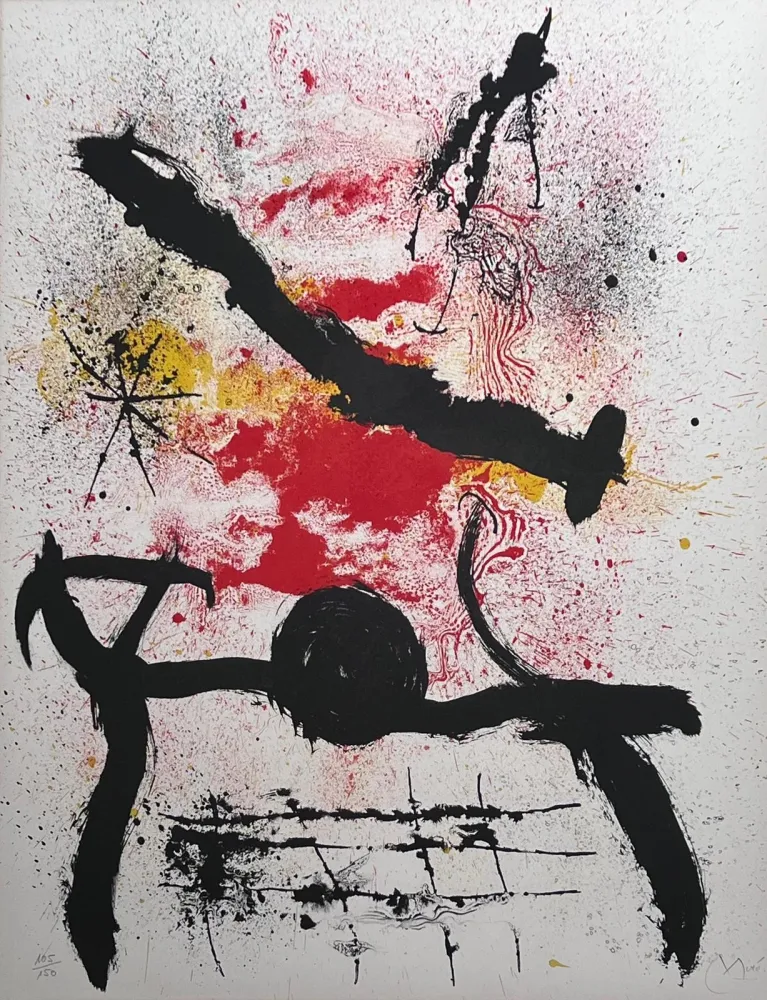 Litografia Miró - Sans titre