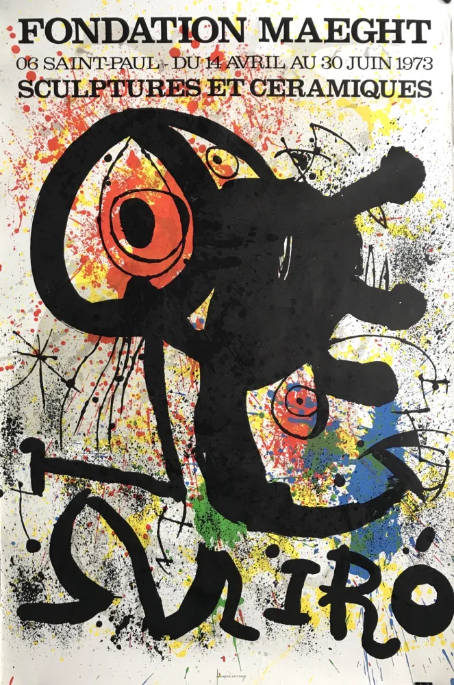 Cartaz Miró - Sculptures et céramiques / Fondation Maeght