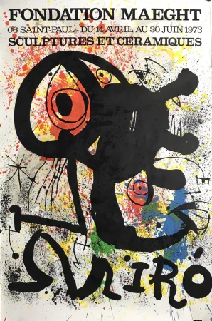 Cartaz Miró - Sculptures et céramiques / Fondation Maeght