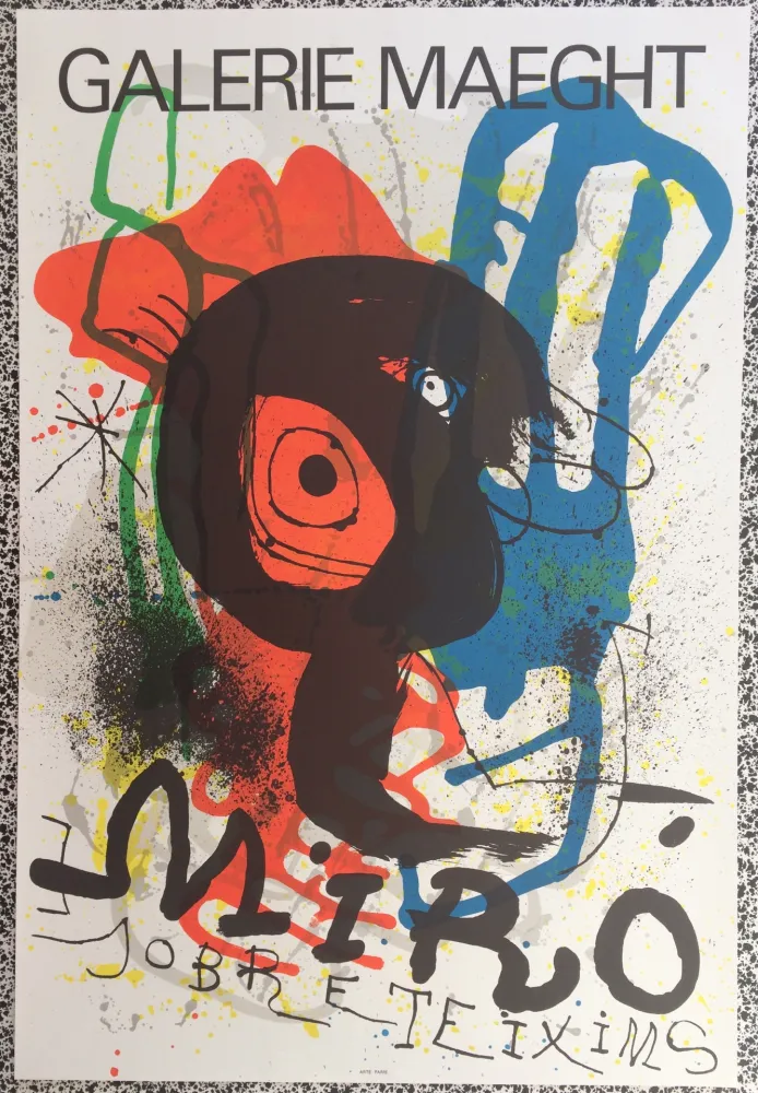Cartaz Miró - Sobreteixims / Galerie Maeght