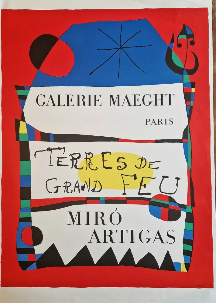Cartaz Miró - Terres de grand feu