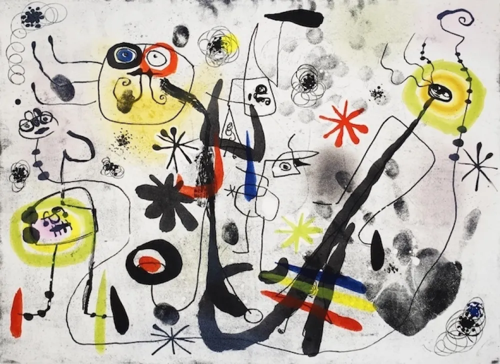 Água-Tinta Miró - The hand