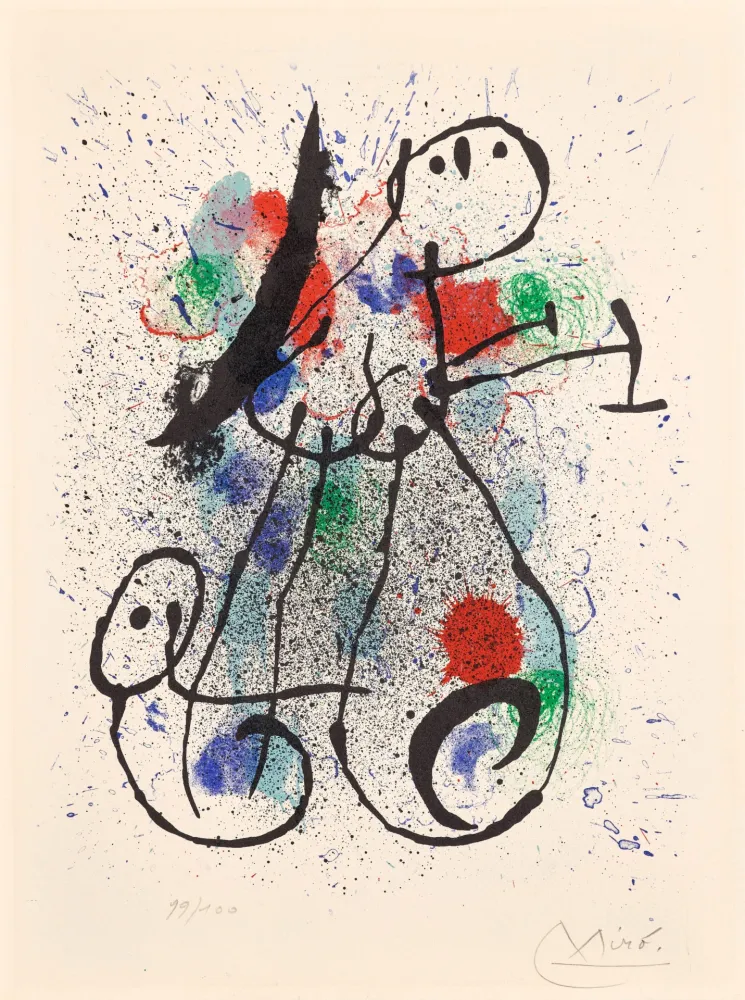 Litografia Miró - Toute nuit désormais (Every Night from Now On)