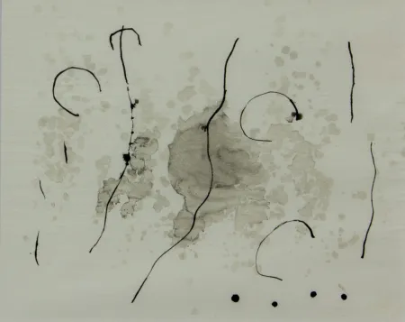 Litografia Miró - TRACE SUR L'EAU