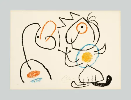 Litografia Miró - Ubu aux Baleares
