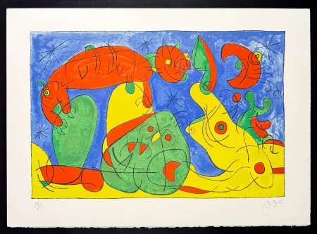 Litografia Miró - Ubu Rey (Ubu Roy)