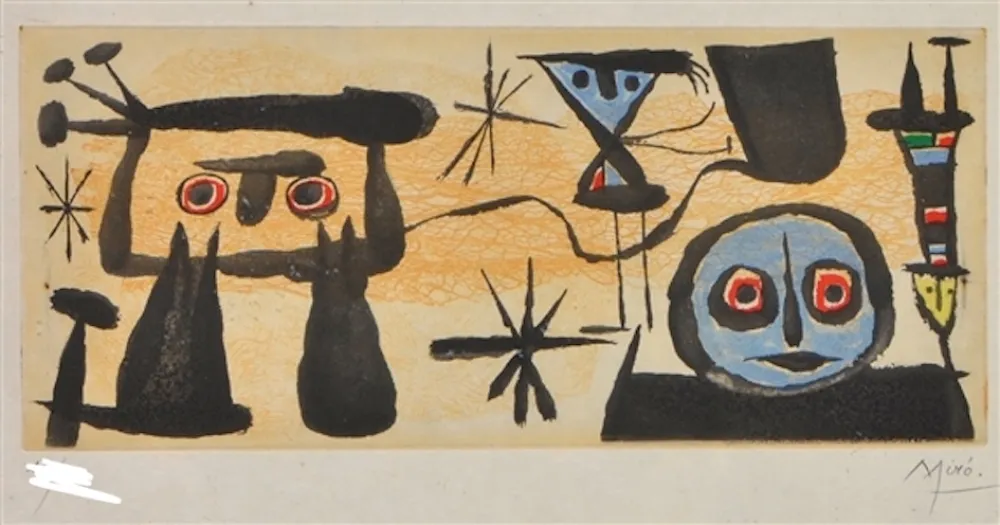 Água-Forte E Água-Tinta Miró - Un poeme dans chaque livre