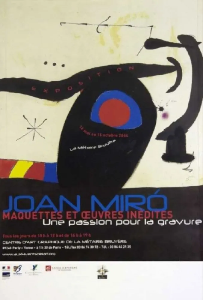 Cartaz Miró - Une passion pour la gravure
