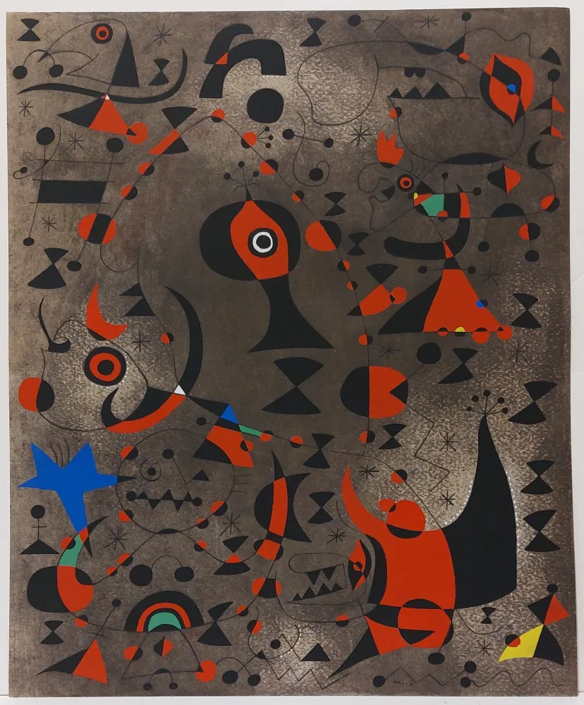 Estêncil Miró - Vers l'arc-en-ciel (Constellations) 