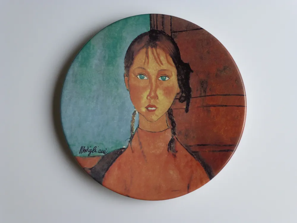 Sem Técnica Modigliani - Jeune fille aux yeux verts 