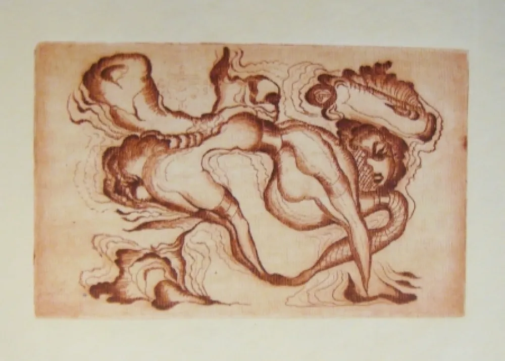 Gravura Molinier - Sans titre rouge