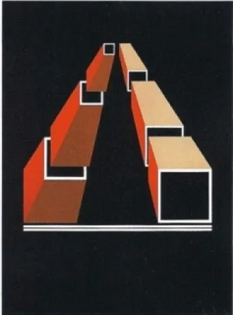 Litografia Molins - Falsaciones del triangulo de Penrose 14