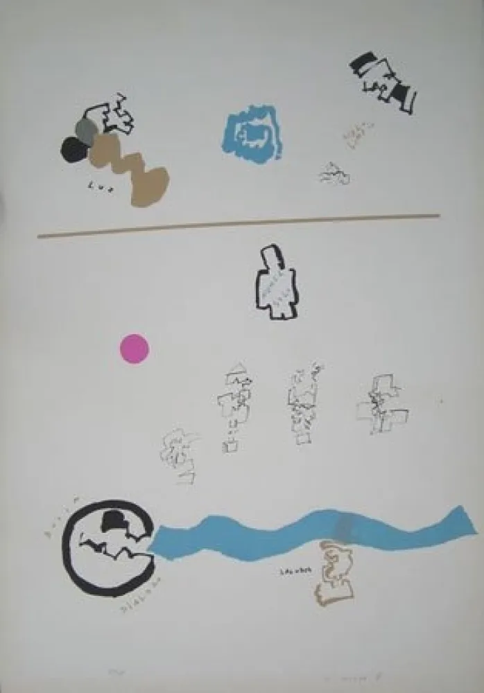 Litografia Mompó - Nunca solo