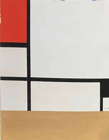 Estêncil Mondrian - Composition