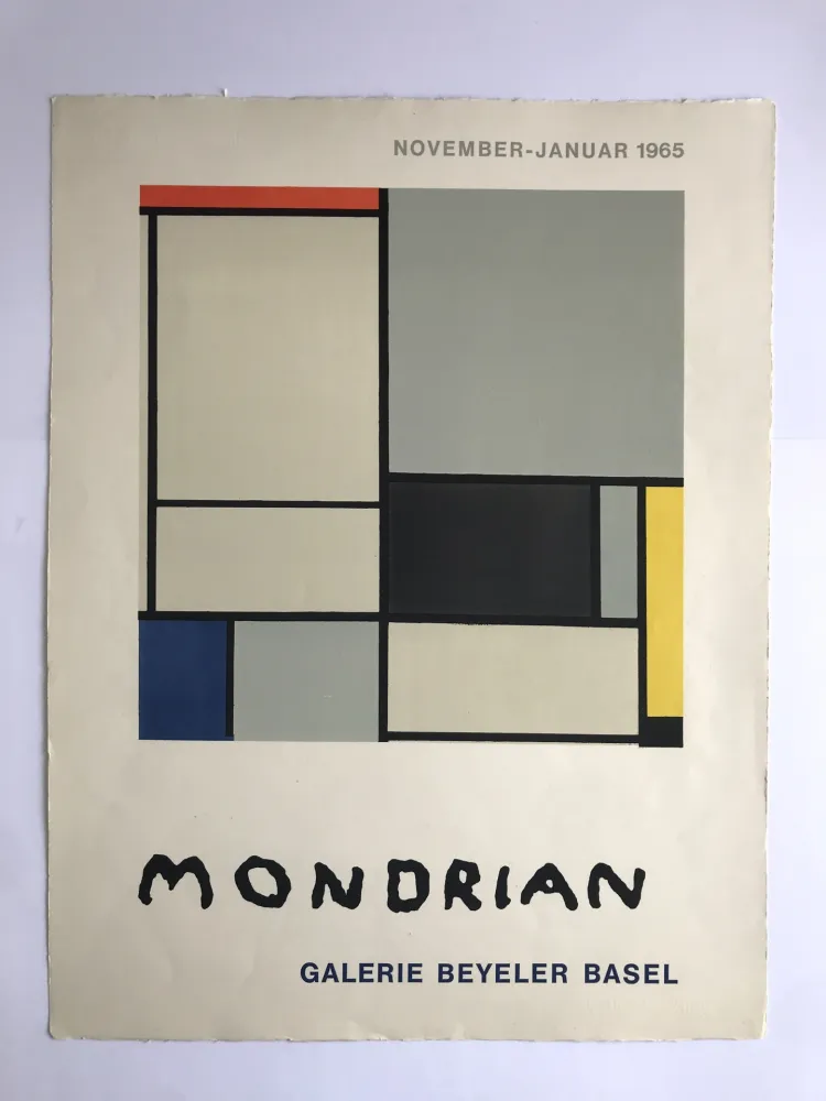 Cartaz Mondrian - Galerie Beyeler Basel