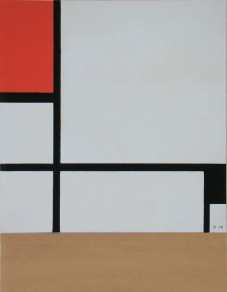 Estêncil Mondrian - Rectangular Composition