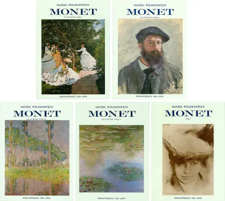 Livro Ilustrado Monet - CLAUDE MONET. CATALOGUE RAISONNÉ (Peintures, pastels et dessins). 5 volumes. 1974-1991