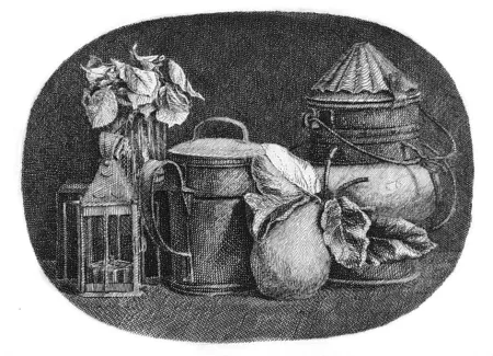 Água-Forte Mongatti - Natura morta