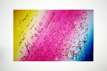 Serigrafia Monory - Fouillis mathématique