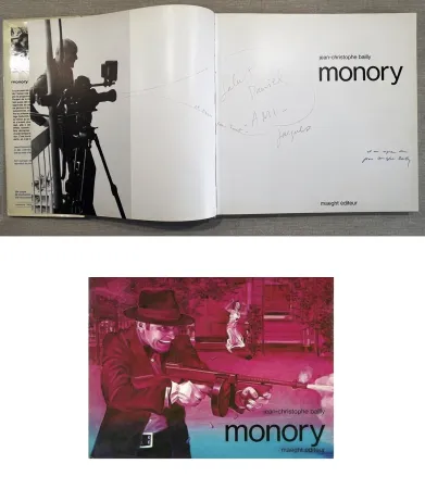 Livro Ilustrado Monory - J.-C. Bailly. MONORY. Avec une dédicace de l'artiste (1979)