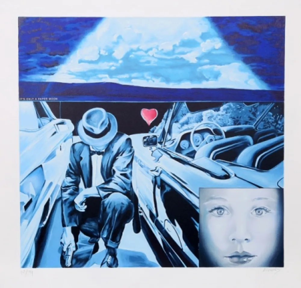 Litografia Monory - La Vie Imaginaire de Jonqerouas Cym No. 5